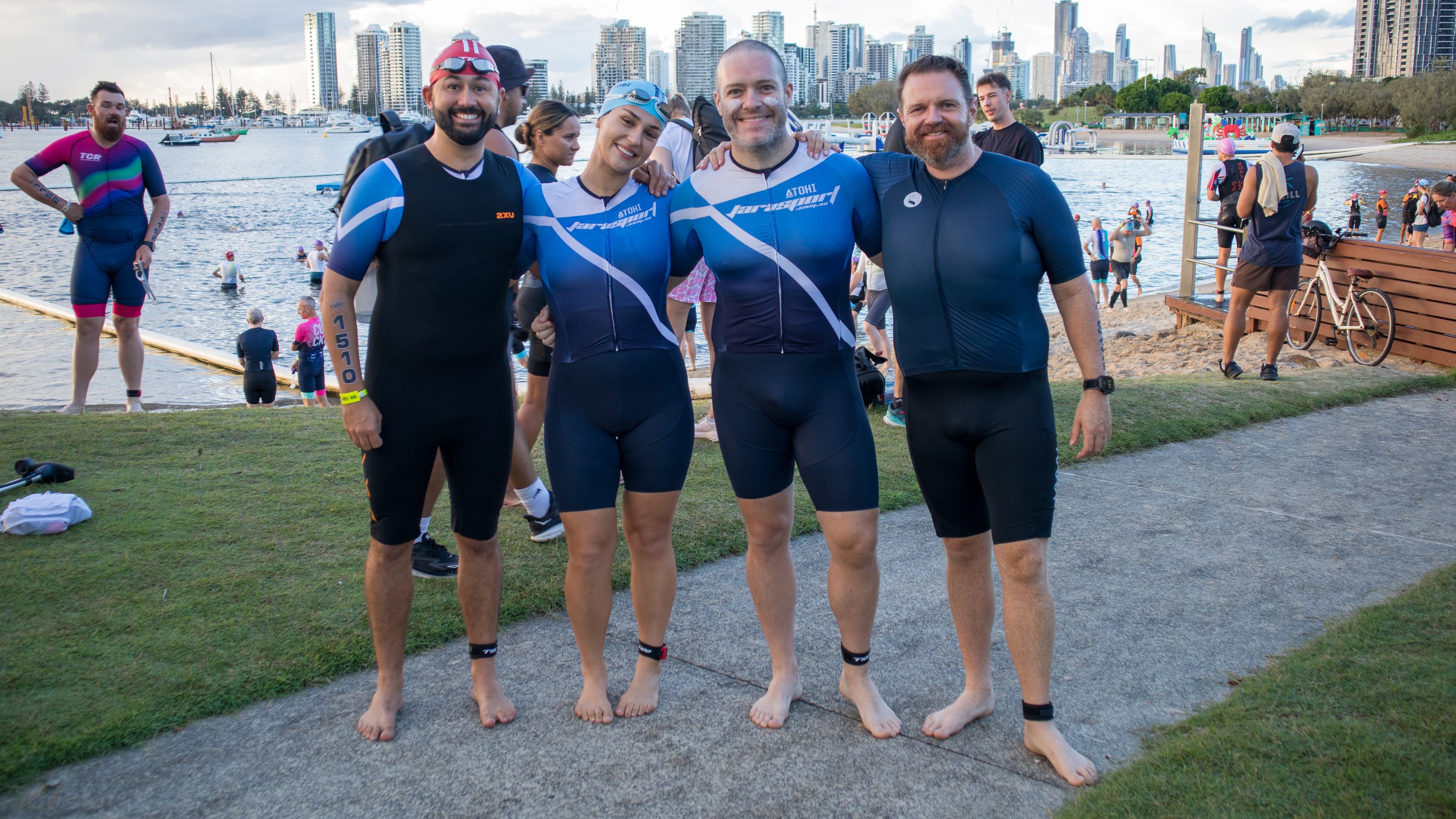 Jarasport triathlon athletes at the Gold Coast