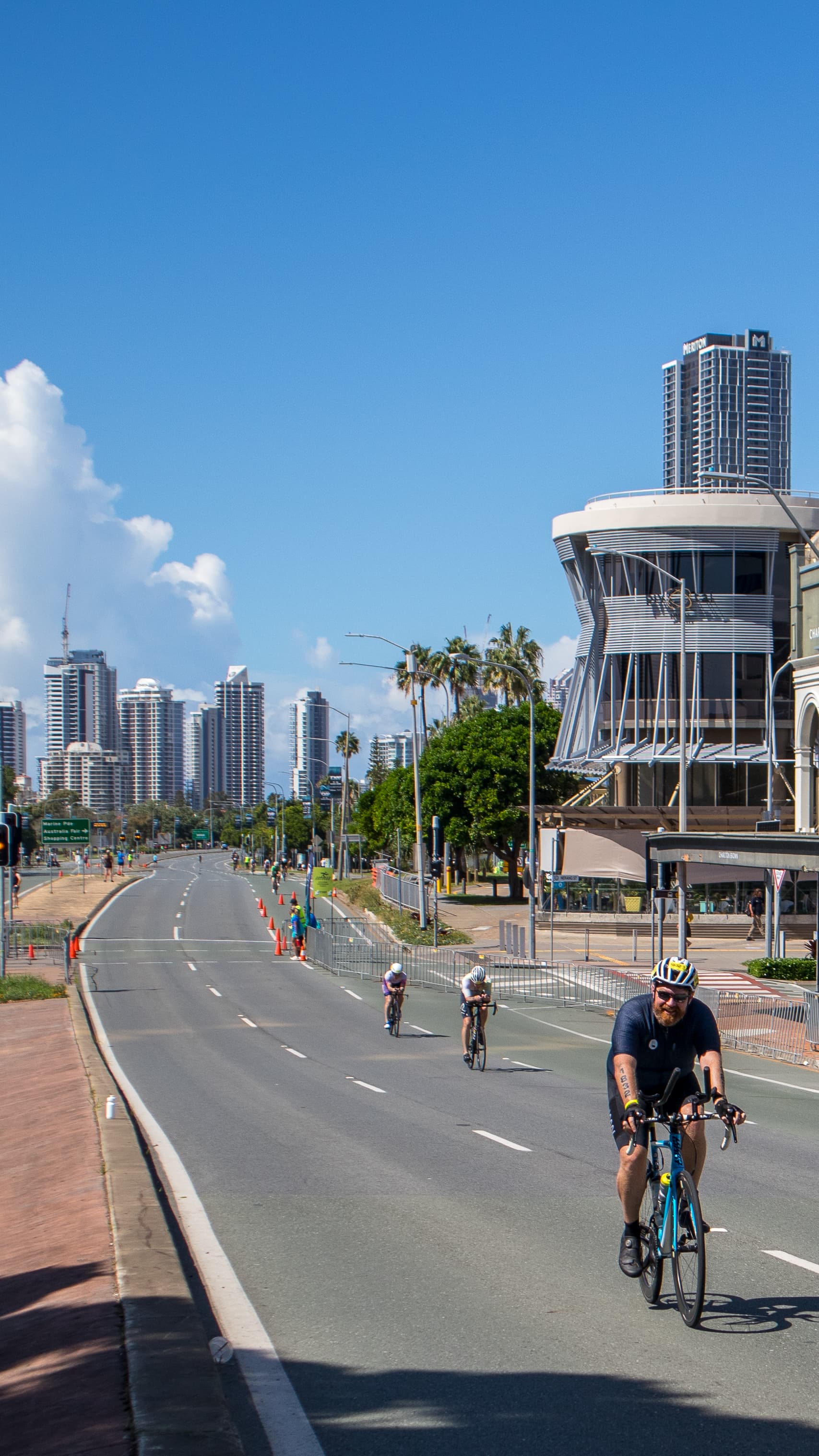 Jarasport cyclist racing on a closed road course